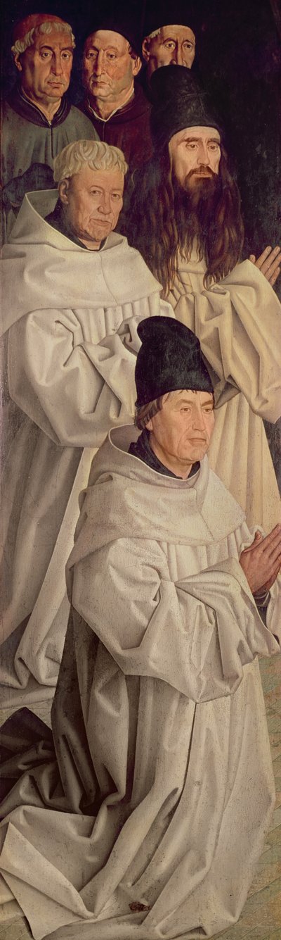 Panel de los Monjes, del Políptico de San Vicente, c.1465 de Nuno Goncalves or Gonzalvez